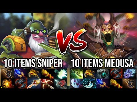 Carry Battle!!! WTF Raid Boss Medusa Vs Max Range Sniper IMBA 10 Items Power Who's the Boss Here ?