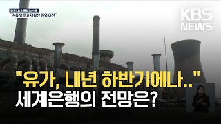 세계은행 “에너지값 내년 하반기부터나 하락…인플레 위험↑” / KBS 2021.10.22.