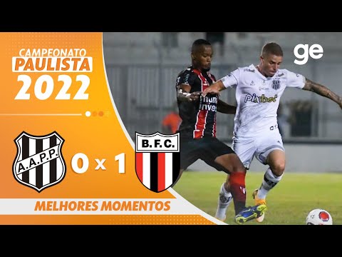 Gols e lances de Ponte Preta x Botafogo-SP