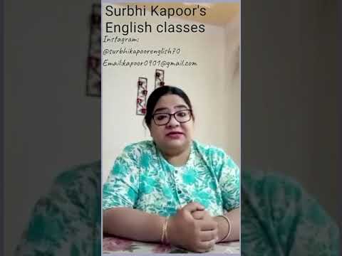 Surbhi Kapoor's English Classes
