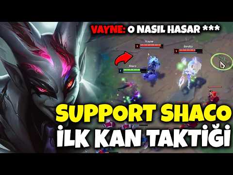 Getting First Blood with Support Shaco is Very Easy +25 Kills!