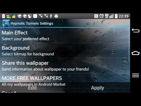 Hypnotic Tunnel Live Wallpaper Video