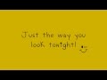 Glee - The Way You Look Tonight & You're Never Fully Fressed Without A Smile (Lyrics)