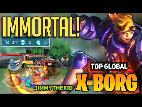 Xborg Perfect Gameplay Jungle Emblem [ Top Global X Borg Best Build ] JimmyTheKid - Mobile Legends