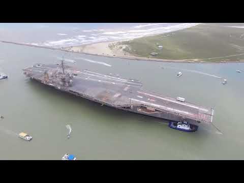 USS Kittyhawk's Final Voyage May 31, 2022 Destination Brownsville Texas
