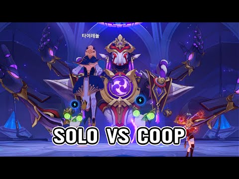 SCARAMOUCHE BOSS SOLO VS COOP - GENSHIN IMPACT