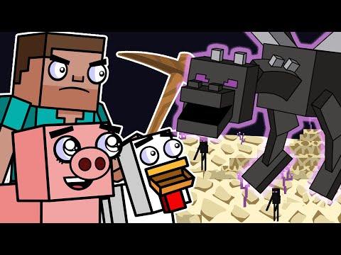 The End & Elytra!! | Block Squad (Minecraft Animation)