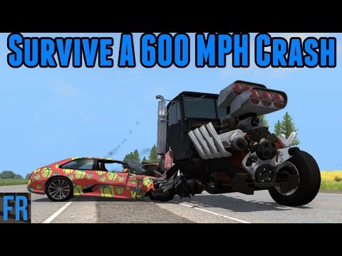 BeamNG Drive Challenge - Survive A 600 MPH Crash