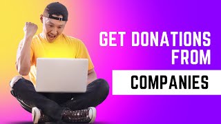 How To Get Donations From Companies in Hindi