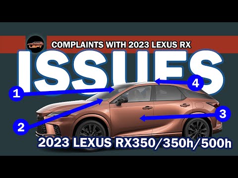 COMPLAINTS with the 2023-2024 Lexus RX according to owners - PART 1