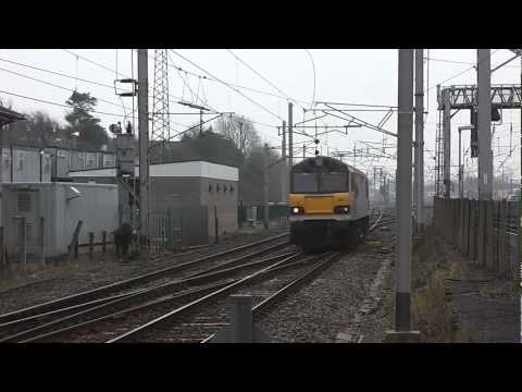 92003 0S94 Wembley-Mossend Light Engine at Carnforth 6th March 2013