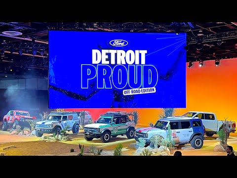 Ford Off Road Event At The 2026 Detroit Auto Show + Bronco RTR Unveiling!