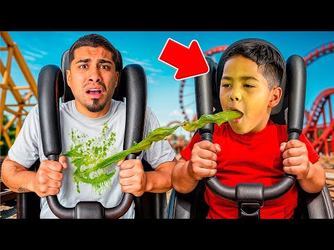 Zakyius Threw Up On The ROLLER COASTER! 