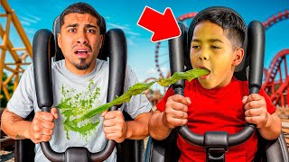 Download lagu Zakyius Threw Up On The ROLLER COASTER!  mp3