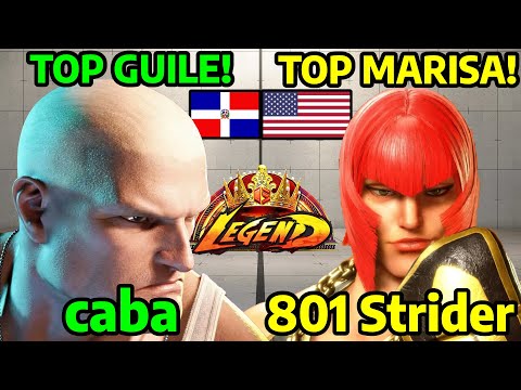 🔥 STREET FIGHTER 6 ➥ Caba (GUILE ガイル) VS. 801 Strider (MARISA マリーザ) LEGEND/MASTER RANKS 🔥