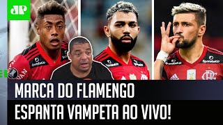Vampeta se espanta com marca do Flamengo em debate