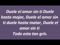 Aleks Syntek Y Ana Torroja - Duele El Amor [LETRA]