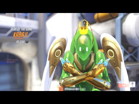 KABAJI CARRY ECHO AND SOLDIER 76 - POTG! OVERWATCH 2 TOP 500 SEASON 6