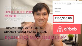 AirBnb How I earned Money in a PRIVATE RESORT in the Philippines  Earn 100k plus per month