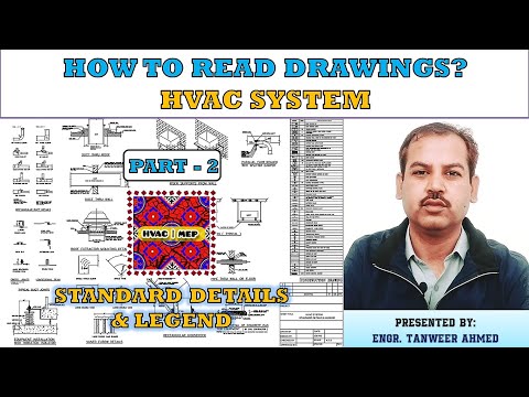 How to read HVAC drawings Part 1 Standard Details Legend in Urdu Hindi