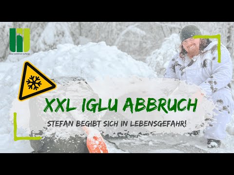 XXL IGLU ABGEBROCHEN - Stefan begibt sich in Lebensgefahr! Im Schneesturm fast verschütt gegangen!