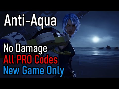 KH3 - Anti-Aqua No Damage (New Game, LV1CM/All PRO Codes)