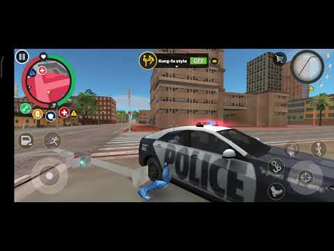Rope hero vice town - ripe hero defense with dangerous police 🚓 #gameplay