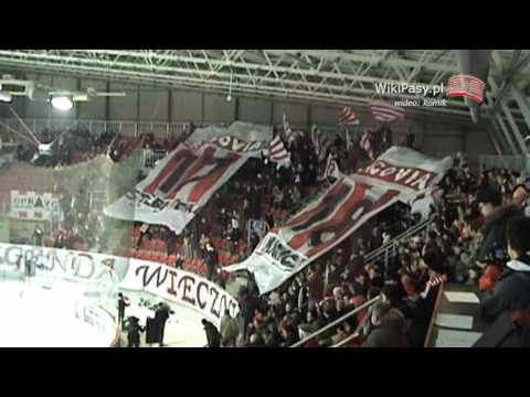 24.02.2009 Cracovia-Stoczniowiec Gdańsk - oprawa meczowa (WikiPasy.pl)
