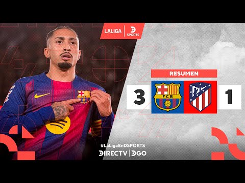 ¡#BARCELONA SE LO DIO VUELTA a #ATLÉTICO y MANTIENE LA CIMA! | Barcelona 3–1 Atl. Madrid | Resumen