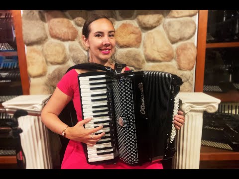 6277 - Certified Pre-Owned Black Ottavianelli Aero IV Piano Accordion LMMM 37 96 $3499