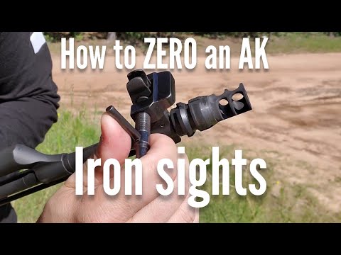 How to Zero your Ak47 iron sights.
