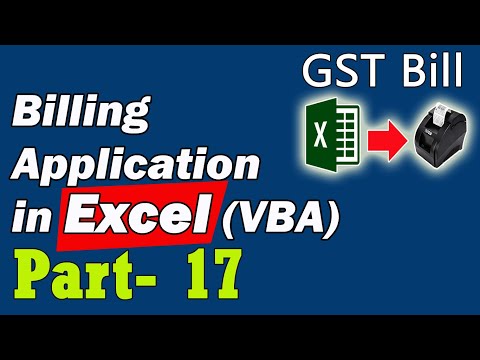 Billing Application in Excel VBA Part-17