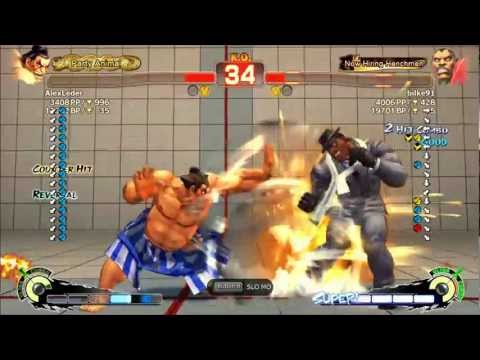 SSF4AE 2012 AlexLeader (E. Honda) vs Bilke91 (Balrog) - Ranked match