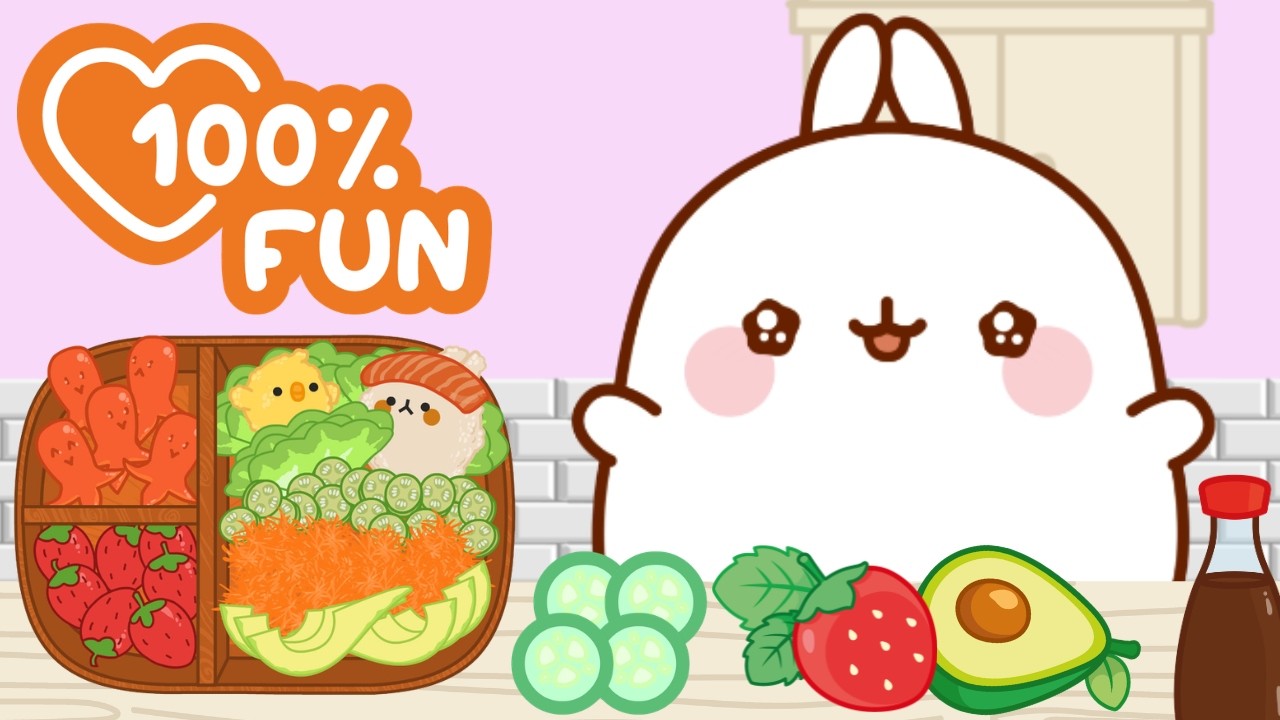 How to Make the Perfect Japanese Bento 🍱✨ Molang’s Cooking Adventure