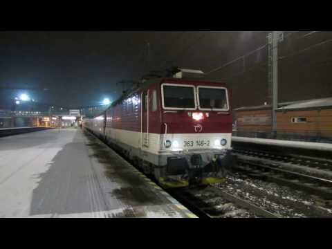 Odchod RR 17762 Cassovia (ZSSK) a príchod IC 513 (ZSSK) ŽST Poprad-Tatry (18.12.2016)