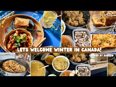 Winter Special Cake💕Weekly Bulk Cooking|Our Pakistani Canadian Life| Meal Prep|| Cooked by Sabeen