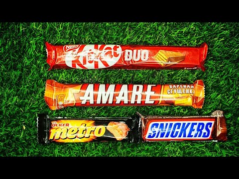 Satisfying video ASMR, Amare wafers, kit Kat  wafers, metro🍫, snickers chocolate,😍👌🫶👍💯🍬🍭🥥🍓🍒😋🎁