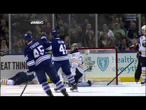 Jay McClement goal 29 Jan 2013 Toronto Maple Leafs vs Buffalo Sabers NHL Hockey