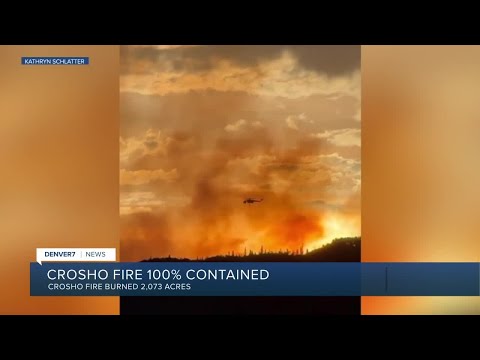 Latest on Colorado wildfires: Crosho Fire 100% contained as of Monday
