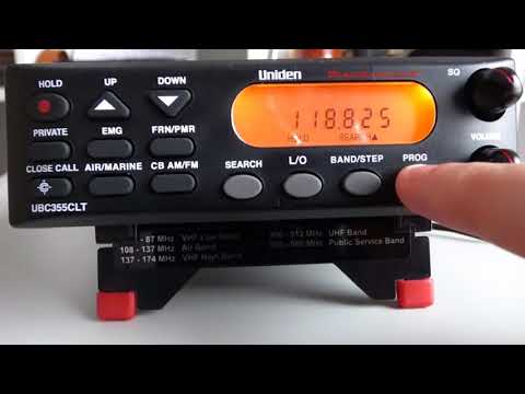 Uniden UBC355CLT - Programming a Channel on the Private bank