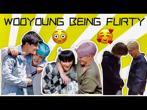 ATEEZ WOOYOUNG FLIRTING WITH MEMBERS