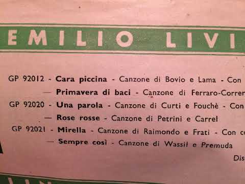 Emilio Livi, Tenor, Radio Orchestra di Milano, Il cuore vuol cosi, Foxtrot, 1933