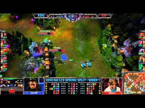 XDG vs C9 LCS NA  W1D1  Spring Split 2014