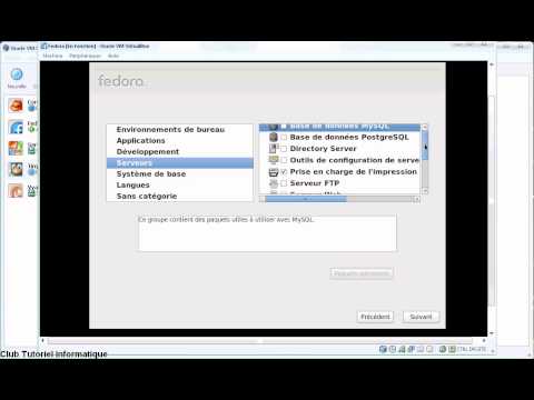 comment installer fedora sur virtualbox