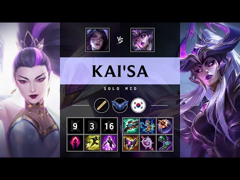 Kai'Sa Mid vs Syndra - KR Diamond Patch 25.S1.2