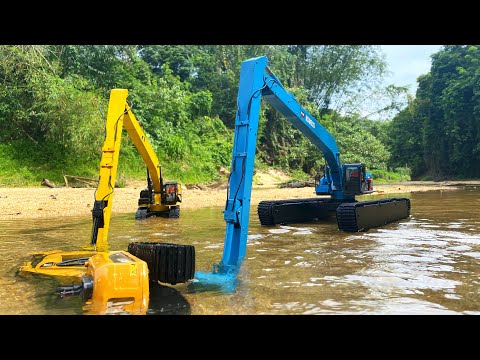 Strong Scale 1/16 : Kobelco Amphibious Servo Liner Electric Profesional 