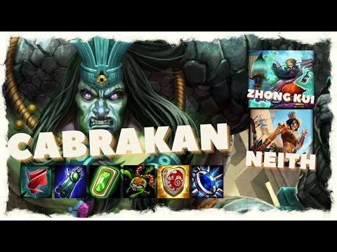 Smite Chinese Map RANKED Joust Cabrakan Support Gameplay | Low-mobility carries can't run away!