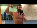 Thanksgiving day workout chest routine post training flexing