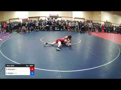 51 Lbs Round Of 32 - Bo Bassett, Pennsylvania Vs Carter Nogle, HeadHunters Wrestling Club 87b5