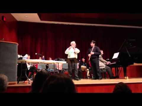 Sir James Galway masterclass @UNCSA (Mignon Fantaisie) Part